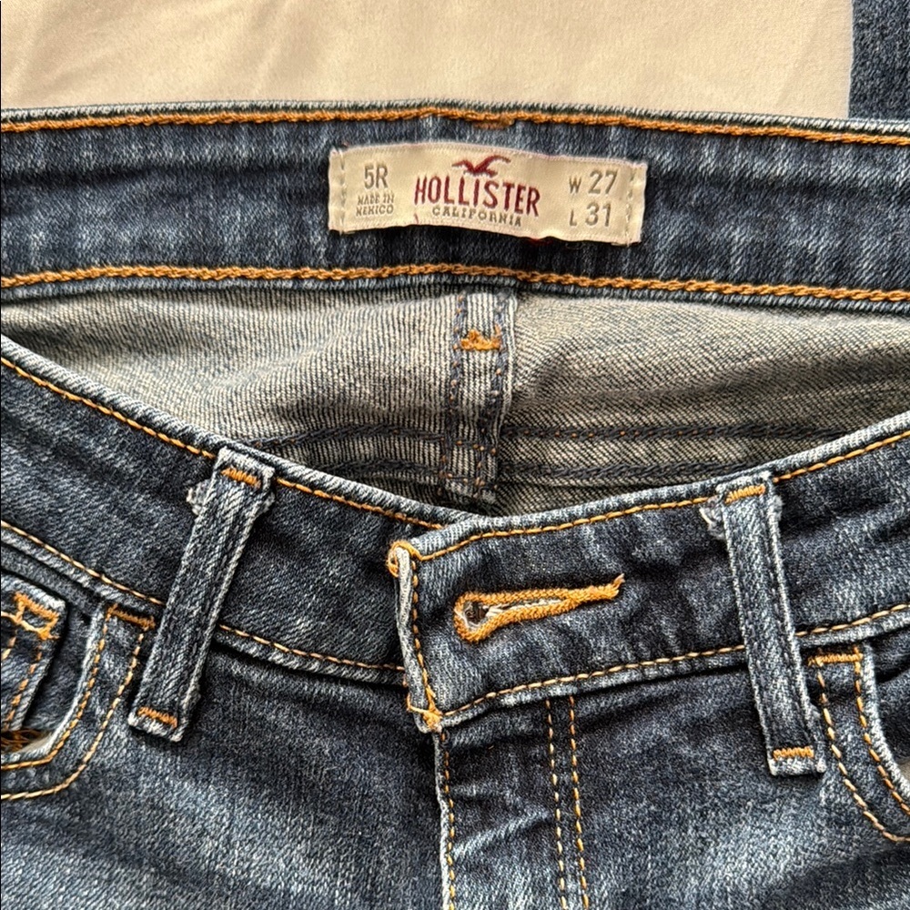 Hollister Slim Blue Jeans with Classic Fading